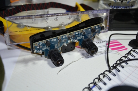 PS3 Eye Stereoscopic rig plexiglass laser cut