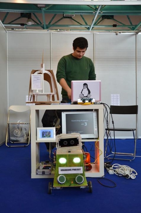 Screenshots from guarddog stand at the exhibition