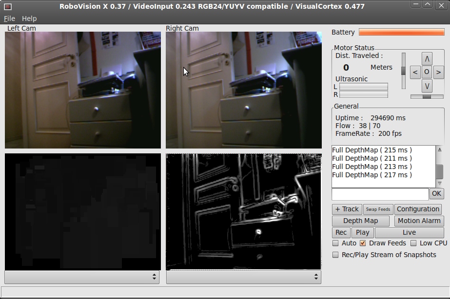 Kinect Versus GuarddoG stereoscopic vision in low light